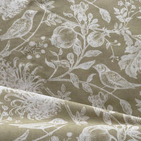 Thumbnail for Soft gold bird floral fabric for country cottage interiors