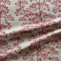 Thumbnail for Nature inspired red floral fabric with traditional countryside design