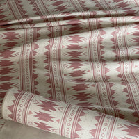 Thumbnail for Blush pink Aztec fabric with Southwestern tribal geometric pattern on linen look base