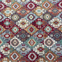Thumbnail for Multi-colored woven Kilim textile