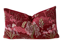 Thumbnail for Modern botanical cushion cover with gold detailing