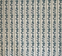 Thumbnail for Premium cotton-linen fabric roll with botanical oak leaf design