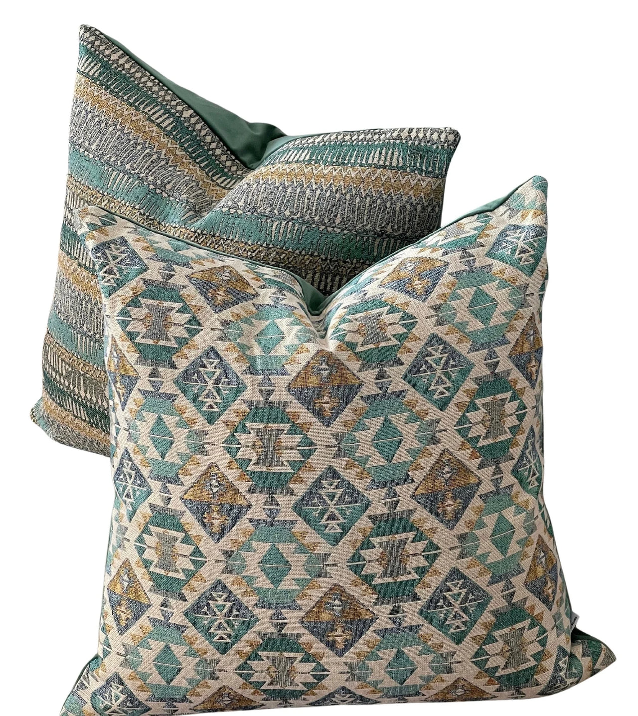 Modern ethnic style pillow with artisan texture