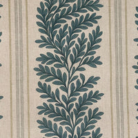 Thumbnail for Cream and sage fern stripe fabric suitable for soft furnishings