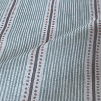 Thumbnail for Cotton linen upholstery fabric with dotted stripe design