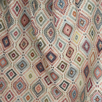 Thumbnail for Colorful tribal upholstery material with geometric print