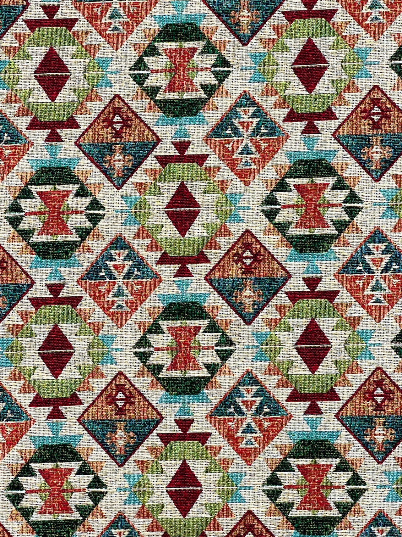 Moroccan rug style fabric for home decor
