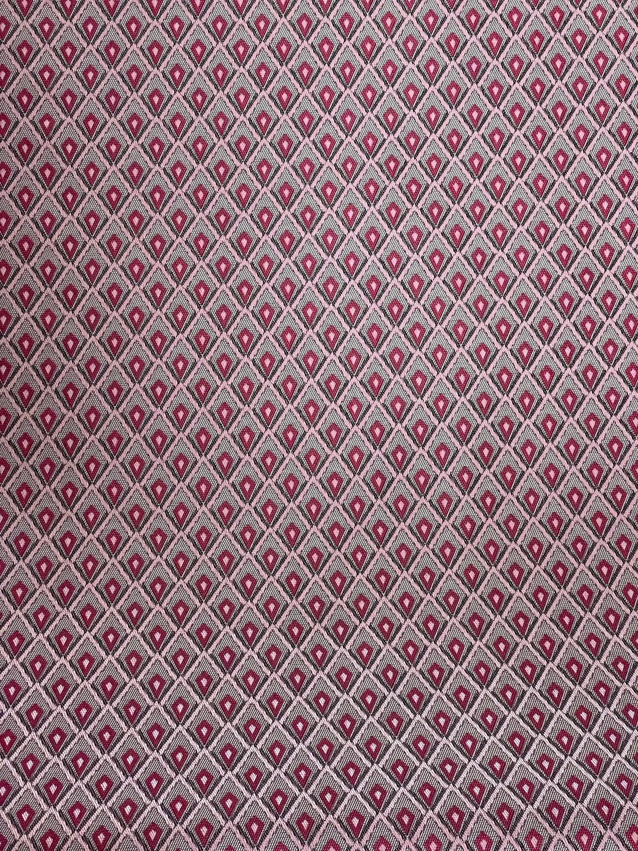 Woven curtain fabric showing pattern detail