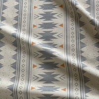 Thumbnail for Blue geometric cotton fabric for Roman blinds and cushions