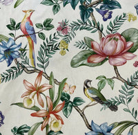 Thumbnail for Soft furnishing fabric with spring garden motif

