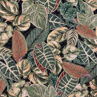 Thumbnail for Tropical leaves patterned fabric for home décor.