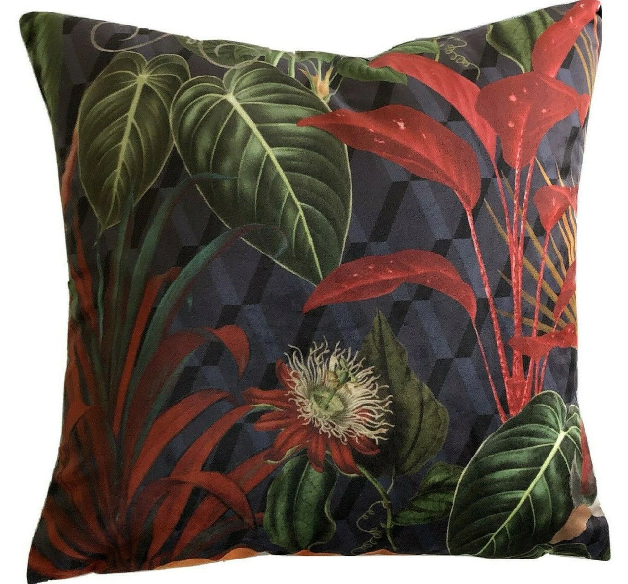 Jungle animal and plant throw pillow for sofa or bedroom

