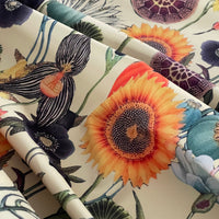 Thumbnail for Statement velvet with exotic flowers and greenery