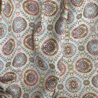 Thumbnail for Woven tapestry fabric inspired by Indian folk art
