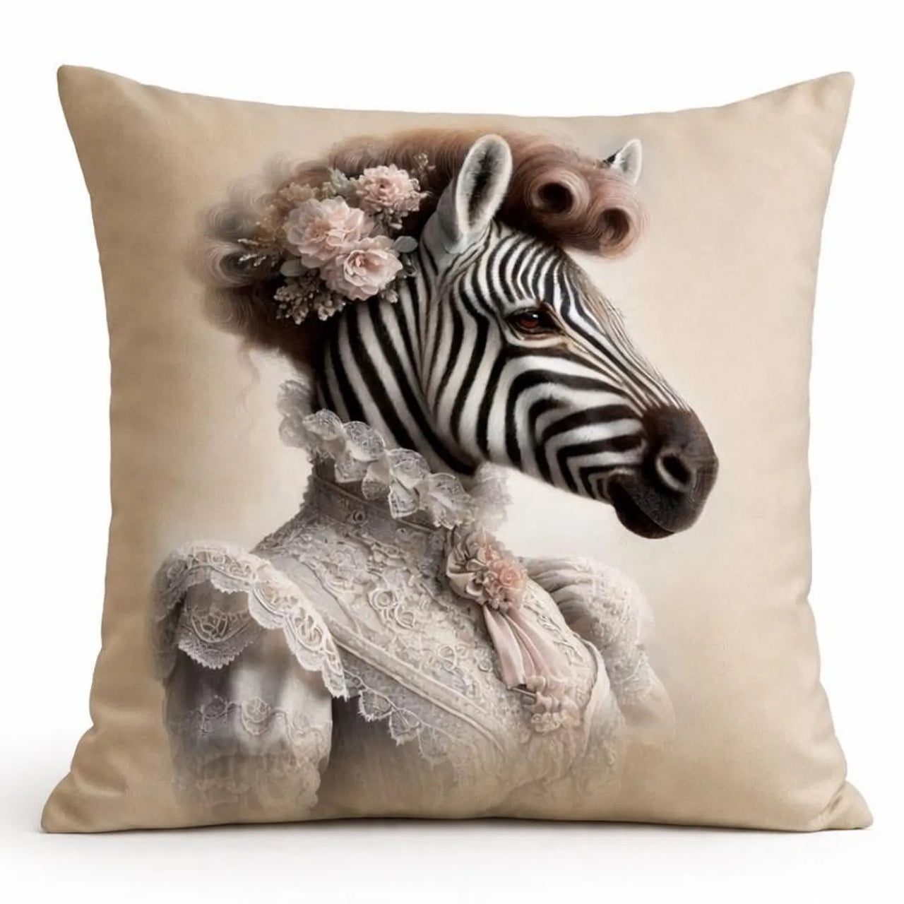The Duchess Zebra Velvet Cushion Cover