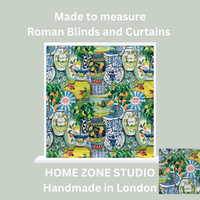 Thumbnail for Mediterranean Citrus Garden Fabric – Organic Cotton with Lemon and Mandarin Tree Botanical Print