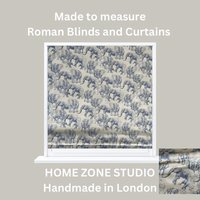 Thumbnail for Blue Elephants Organic Cotton Print Safari Style Home Decor