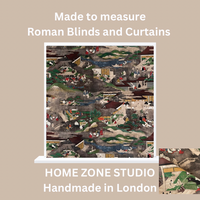 Thumbnail for Kyoto Toile Cotton Fabric – Traditional Oriental Design for Home Décor & Upholstery