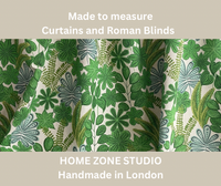 Thumbnail for Artistic Forest Leaves Linen-Look Fabric – Perfect for Curtains, Cushions & Upholstery