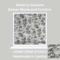 Thumbnail for Luxury Safari Decor Fabric – Monochrome Animal Map – Curtain and Blind Making – Natural Cotton
