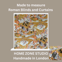 Thumbnail for Oriental Toile Home Décor Fabric – Vintage Chinese Village & Trees in Yellow