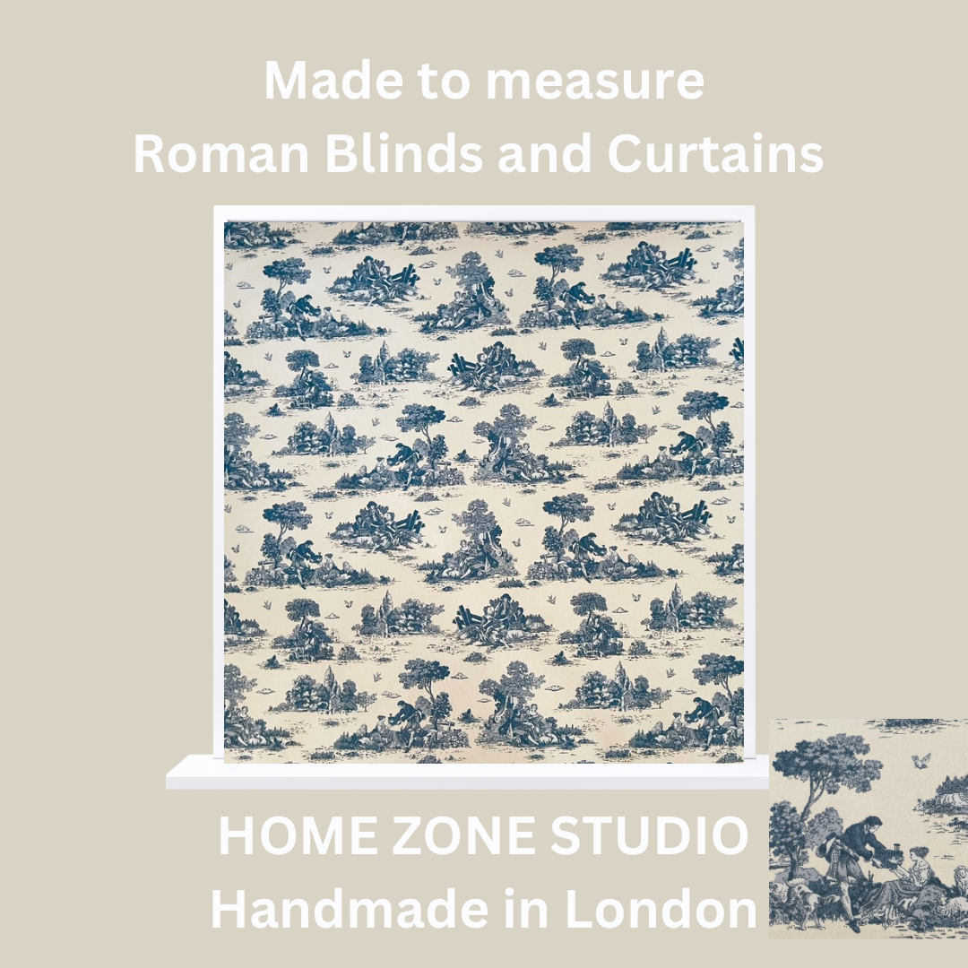 Classic Toile de Jouy Fabric Mountain and Nature Lovers, Shepherds, Birds, Flowers and Trees