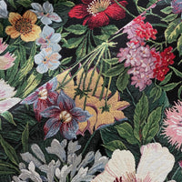 Thumbnail for Midnight floral pattern fabric in heavy jacquard suitable for chairs and cushions.