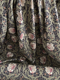 Thumbnail for William Morris Pimpernel fabric with tulip and foliage print in cotton.