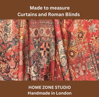 Thumbnail for Detailed ethnic rug print fabric for blinds.