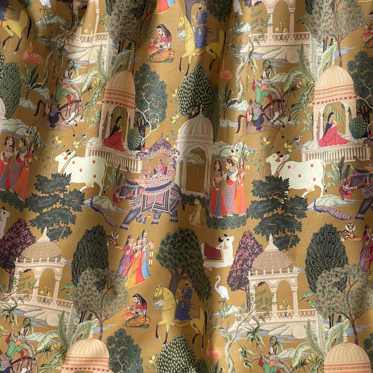 Elephant rider print ideal for window coverings