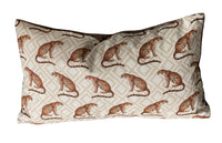 Thumbnail for Exotic animal print throw pillow close-up
