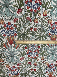 Thumbnail for Beige Arts & Crafts fabric with tulip pattern.