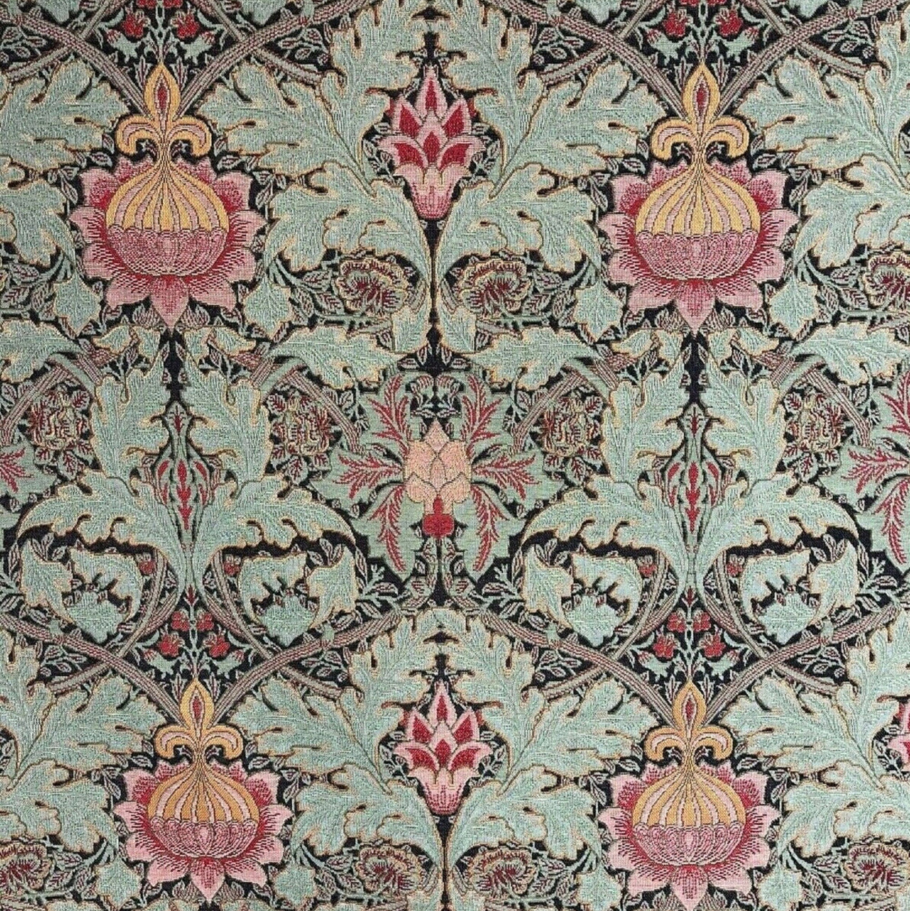 Heritage-style floral fabric for furniture.