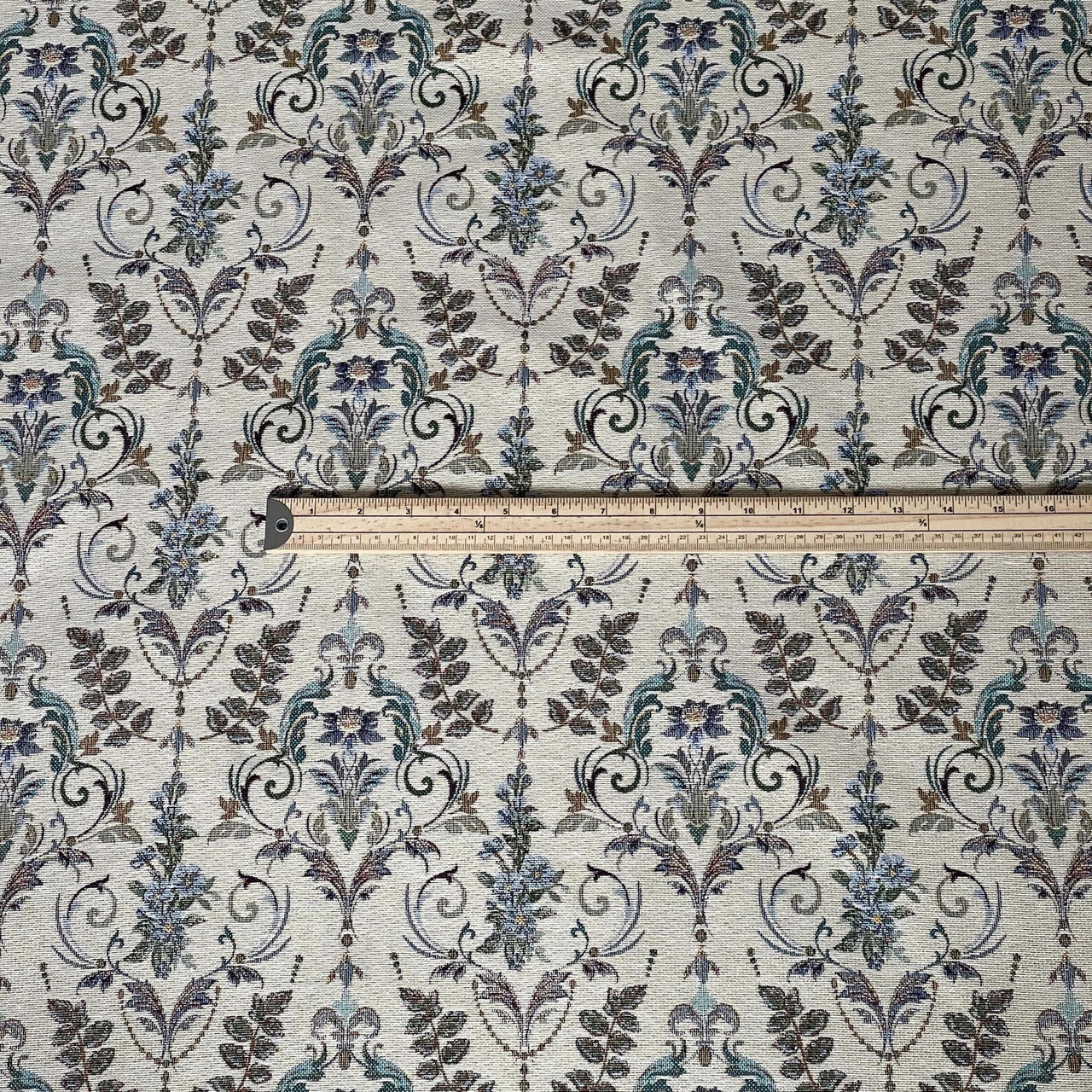 Willowmere floral tapestry fabric texture view