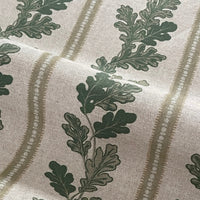 Thumbnail for Drapery fabric with soft matte oak leaf pattern