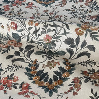 Thumbnail for Ashcombe Garden botanical floral organic cotton fabric close up