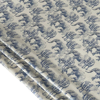Thumbnail for Blue Elephants Organic Cotton Print Safari Style Home Decor