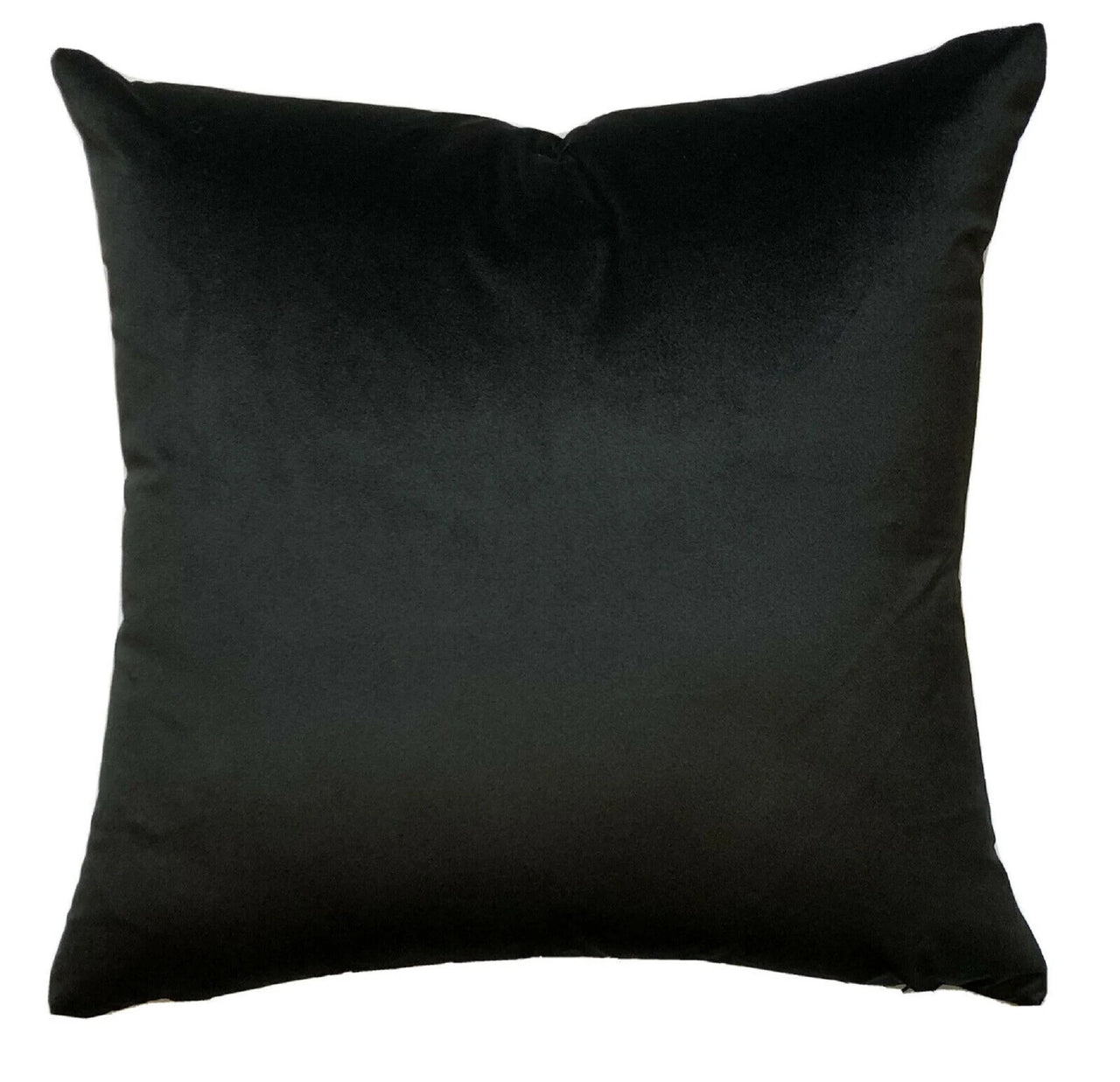 Black pillow on a white background