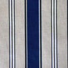 Thumbnail for Blue striped cotton blend fabric with woven texture