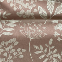 Thumbnail for Blush pink floral upholstery fabric in cotton blend linen effect
