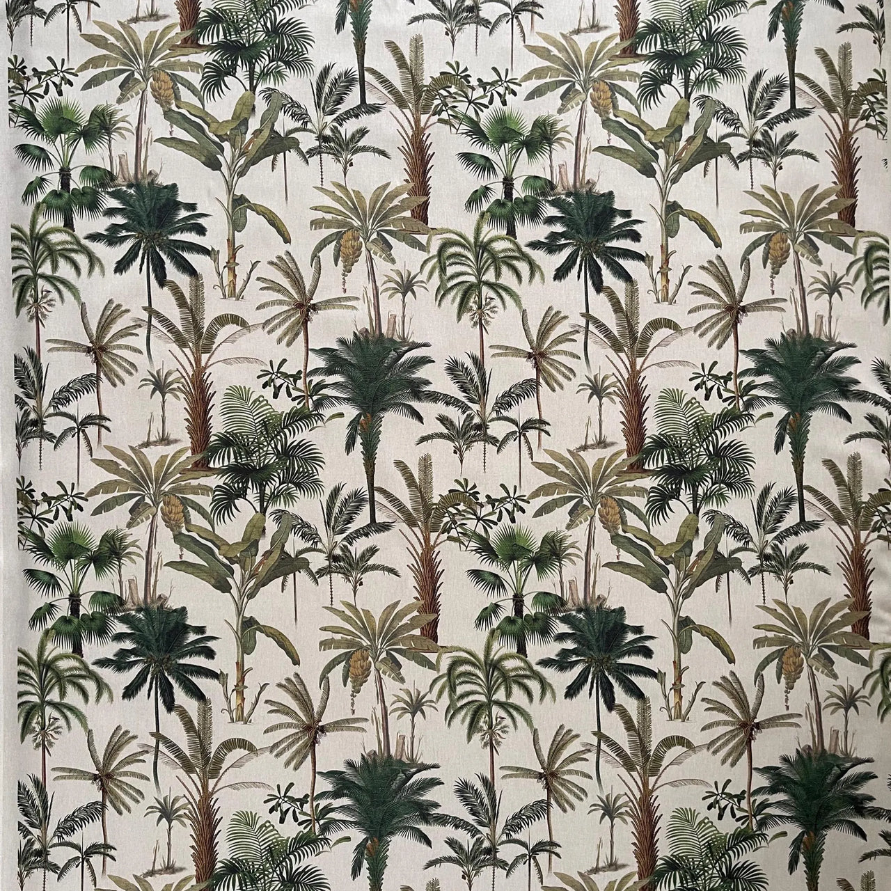 Pattern of palm trees on a beige background
