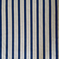 Thumbnail for Coastal blue and beige fabric with vertical stripes