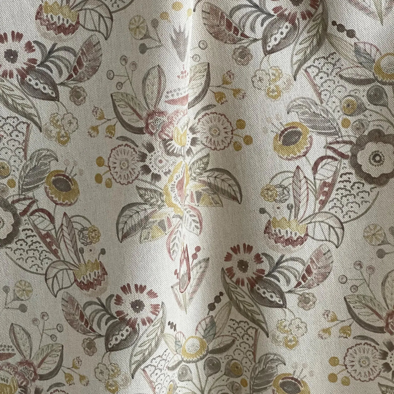 Meadowcrest folk floral fabric for roman blinds