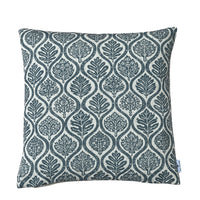 Thumbnail for elegant blue and natural cushion cover design
