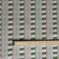 Thumbnail for neutral green striped fabric for home decor