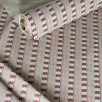 Thumbnail for stripe fabric dusty rose for cushions and decor