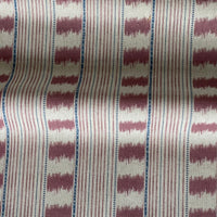 Thumbnail for pink stripe linen look fabric for rustic interiors UK