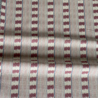 Thumbnail for cotton stripe fabric dusty pink beige upholstery UK
