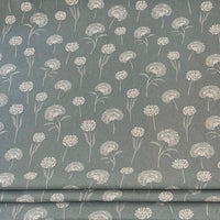 Thumbnail for Elegant Dandelion Fabric - Premium Linenlook in Soft Green, Botanical Pattern for Upholstery, Drapery & Crafts