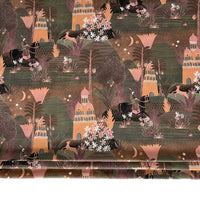 Thumbnail for Desert Palms Boho Fabric – Exotic Cotton for Roman Blinds & Curtains | Babylon Design